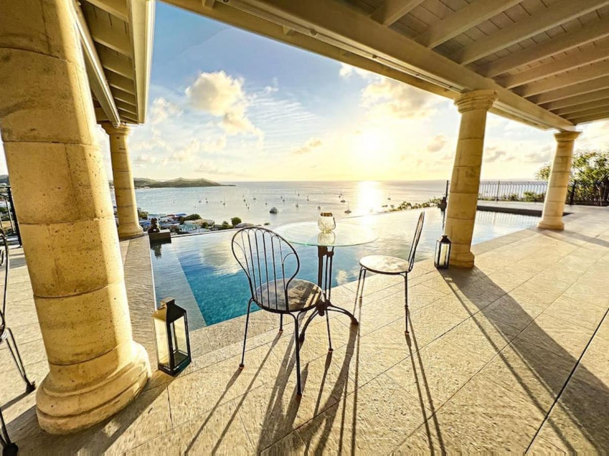 Blue Room In A Shared Villa Diamant With Communal Pool And Sea View Grand Case Exterior foto